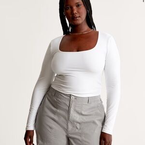 Abercrombie White Long Sleeve